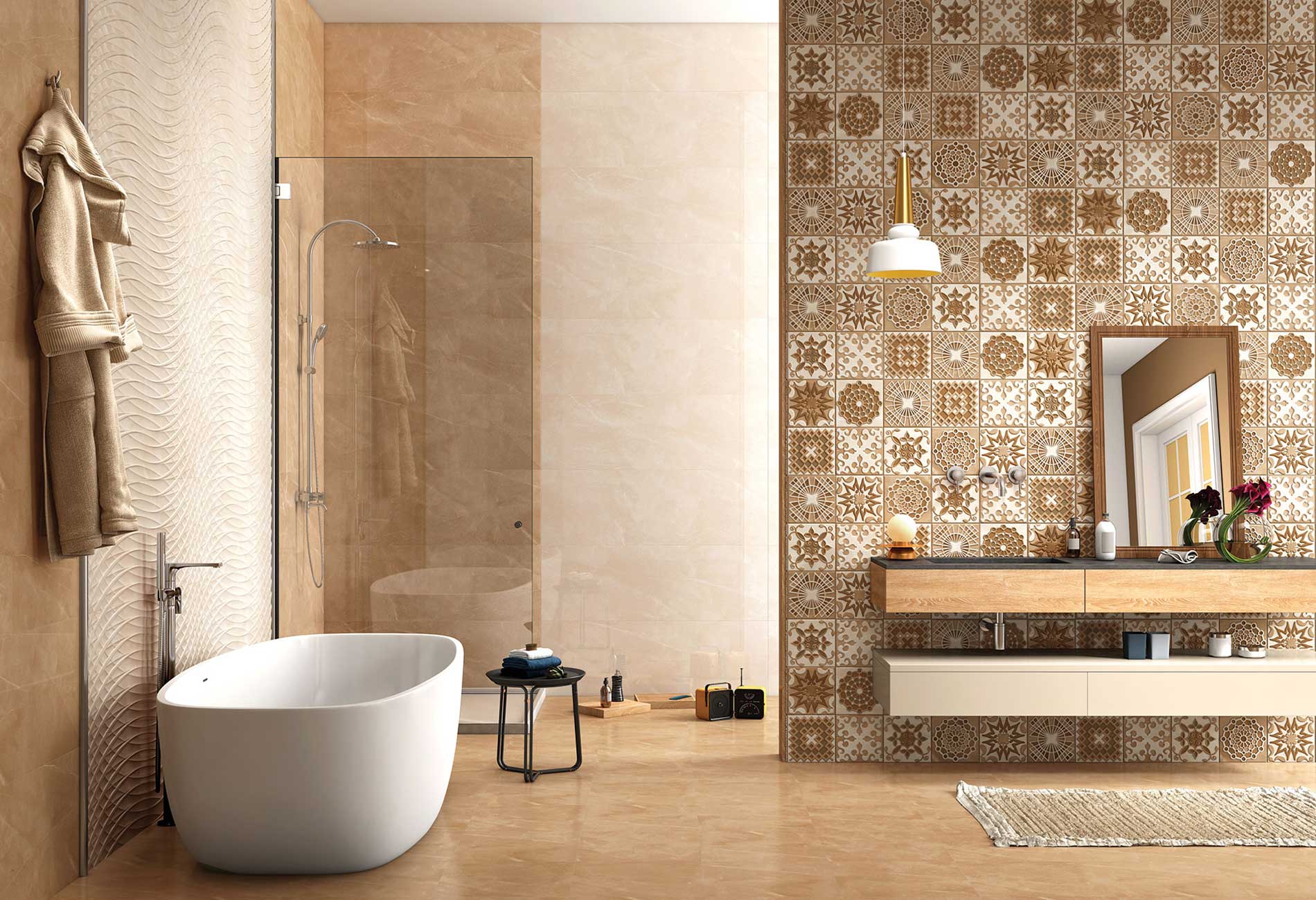 Armani Camel Satin 60x60 Colortile