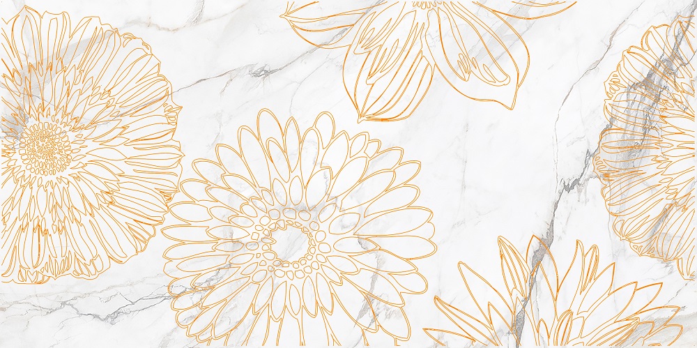 Декор Briere Flower 2 300x600 Beryoza Ceramica