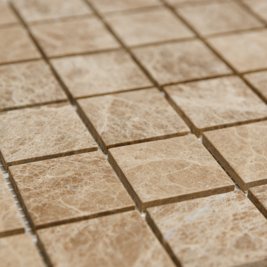 PIX350 Light Imperador, Deep Brushed матовая 48х48 305х305х6 Pixmosaic