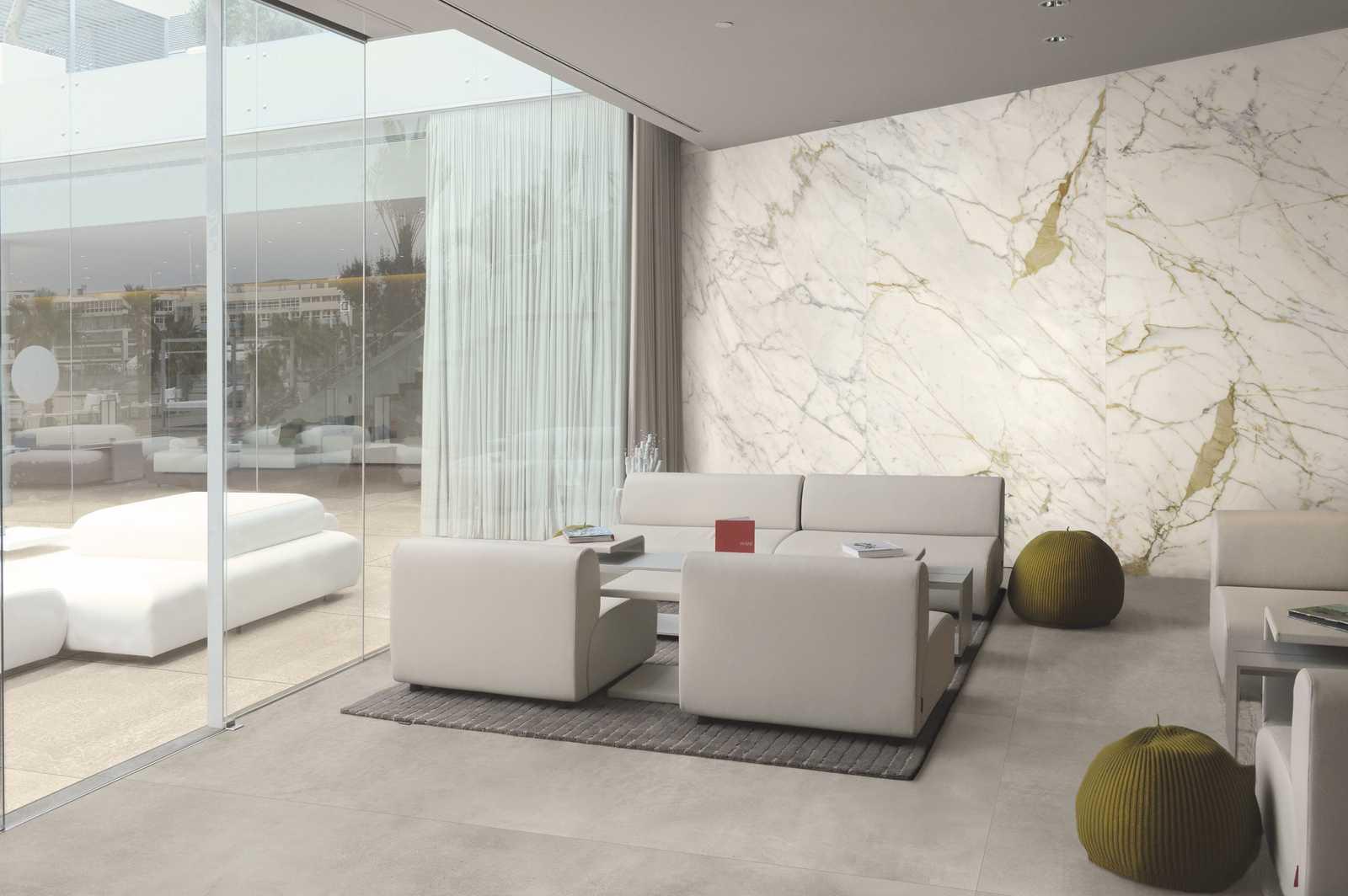 R6RL Maiora Marble Effect Calacatta Oro Glossy Rett 120x240 Ragno Marazzi