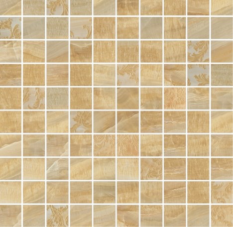 240822 MOSAICS T100 DECORATO ORO 29,1x29,1 Versace (Gardenia Orchidea)