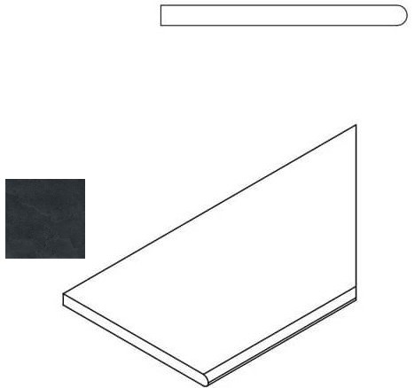 620090000414 Titanio Bordo Round DX 30x60 Italon