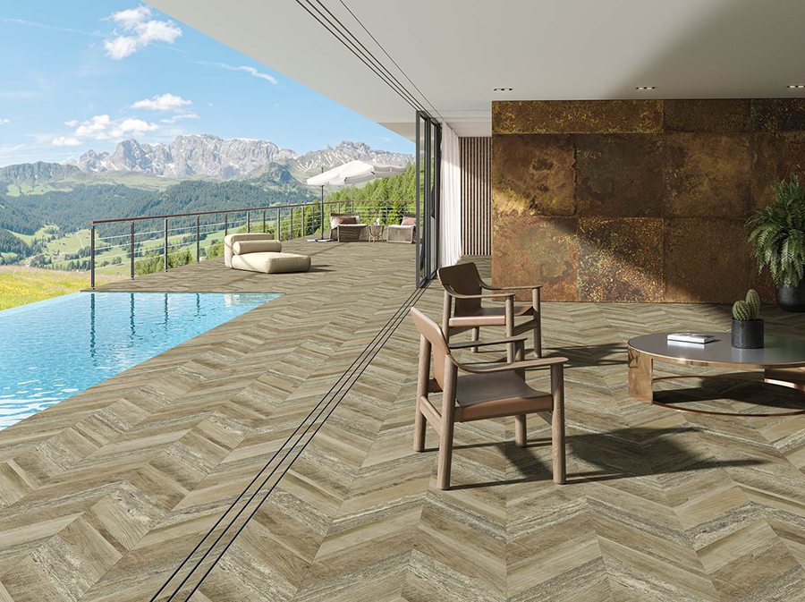 Chevron Oak Stamp 49,75x99,55 Aparici