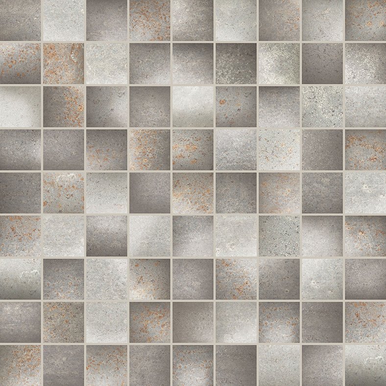 fTCU Oxide Grey Flame Mosaico 30,5x30,5 FAP Ceramiche