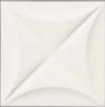 E063 4D Flower White 20x20 Marca Corona