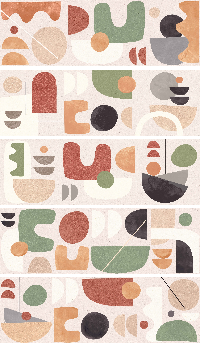 Wabi-Sabi multi многоцветный 01 30х90 Gracia Ceramica