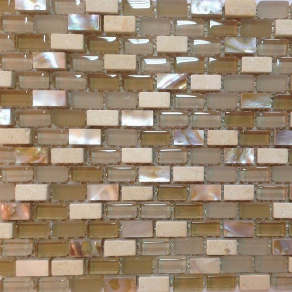 Beige Pearl 002A 1x2 28,6x28,8 Lace Mosaic