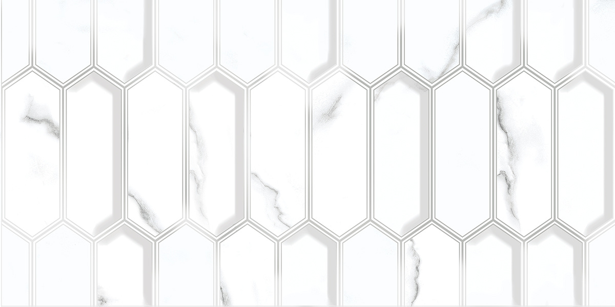 Calacatta Opaco Diamond 31.5x63 Azori