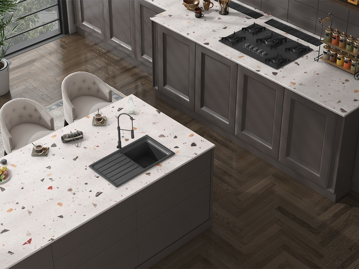 Terrazzo White Motto