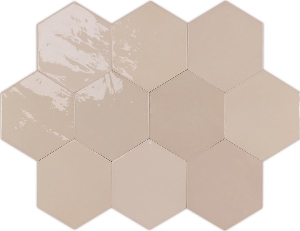 122080 ZELLIGE HEXA NUDE 10,8x12,4 WOW