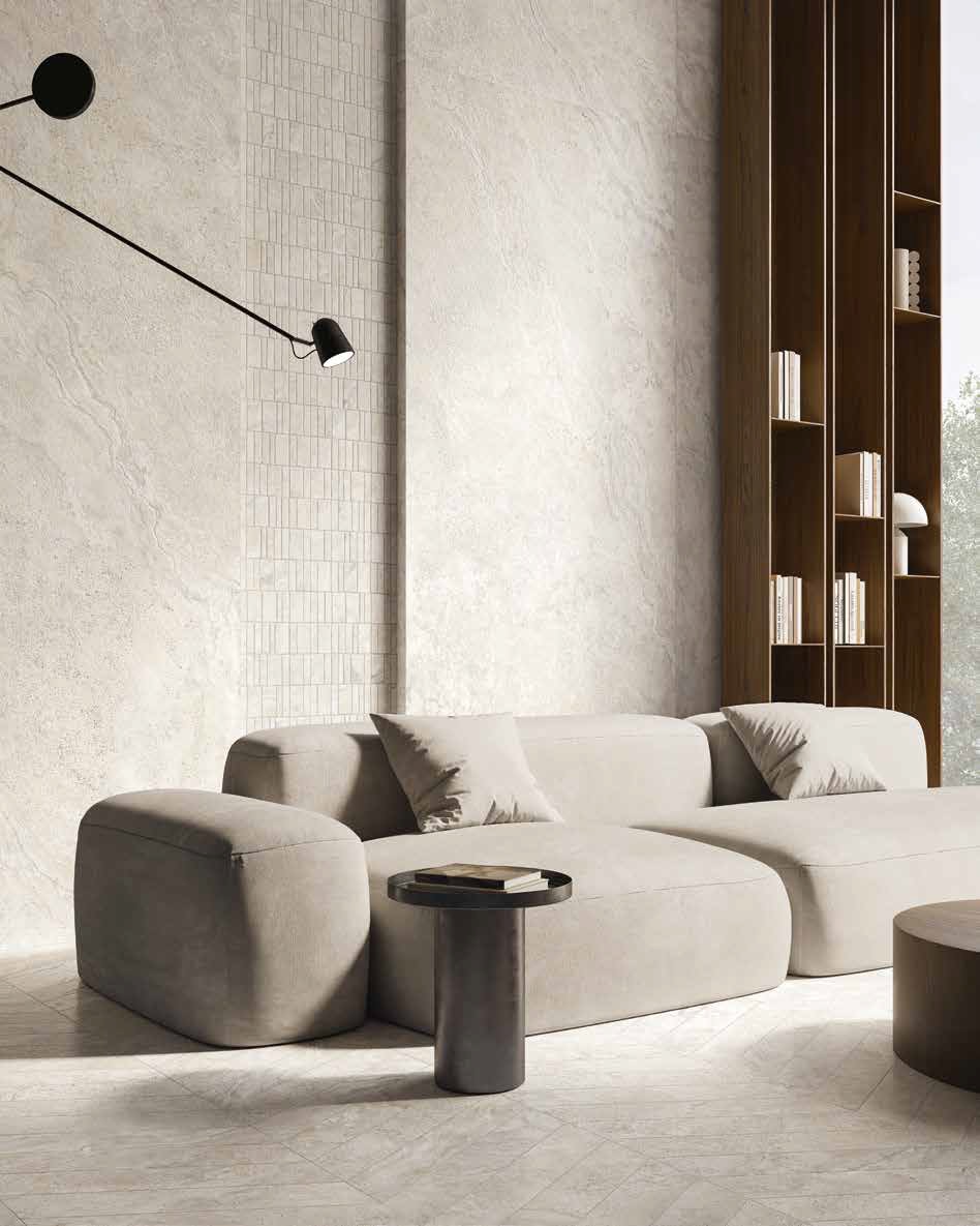 06105 Travertino Creme Satin/Ret 120x280 Ceramiche Piemme
