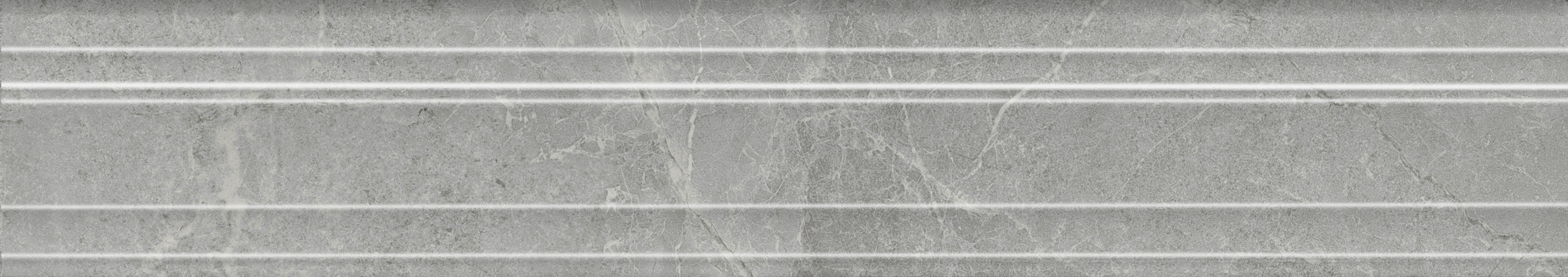 BLF021R Бордюр Багет Риальто дымчатый глянцевый обрезной 40x7,3x2,7 Kerama Marazzi