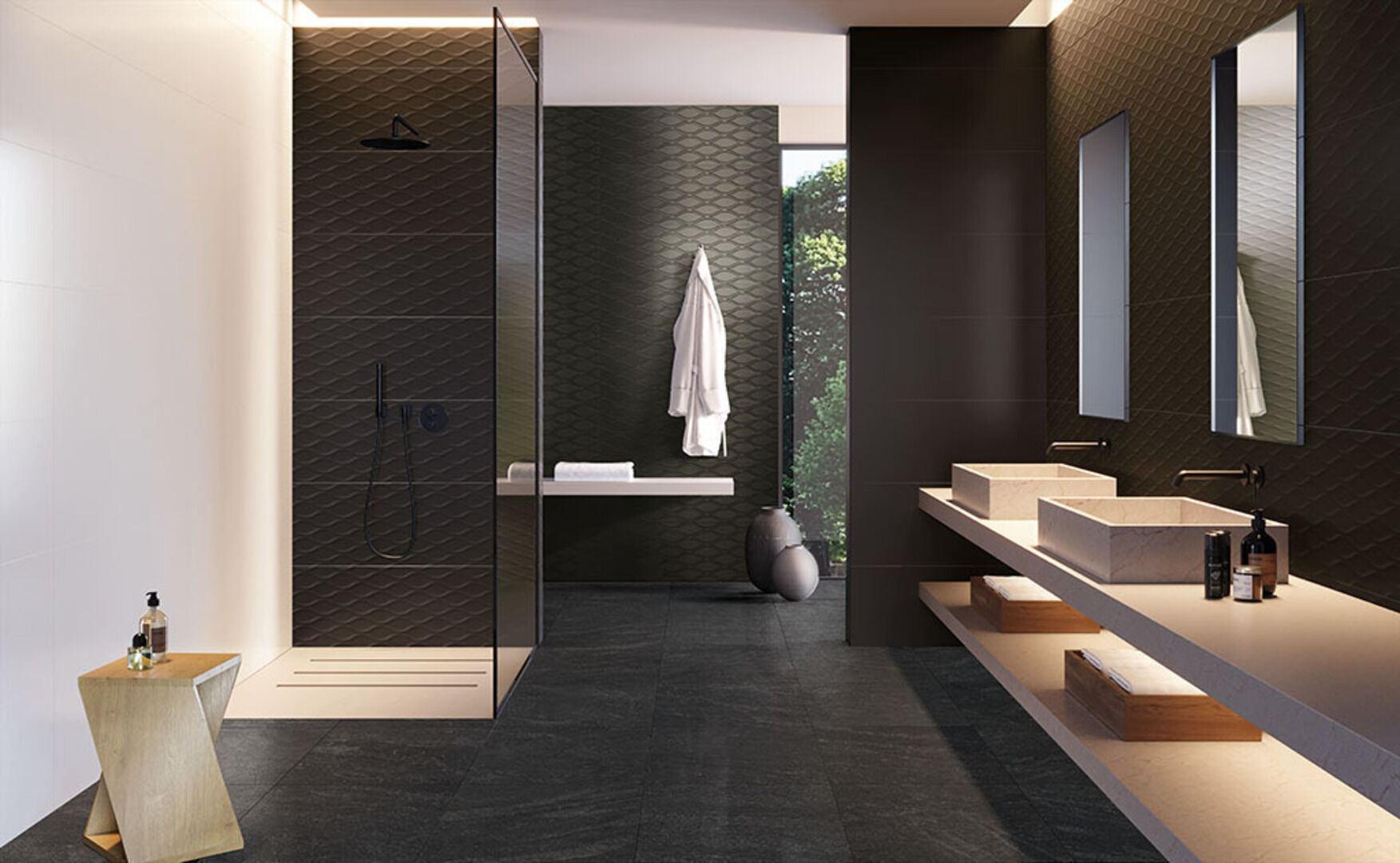 LEAF COLOURS COPPER 33*100 Azulejos Sanchis
