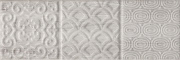 Genesis Relieve Gris 10x30 Monopole Ceramica