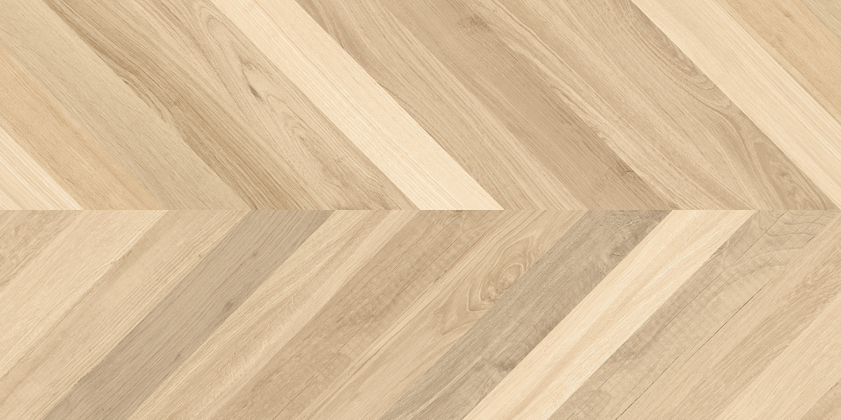 Wood Royal Almond Chevron M бежевый матовый карвинг 60х120 Laparet