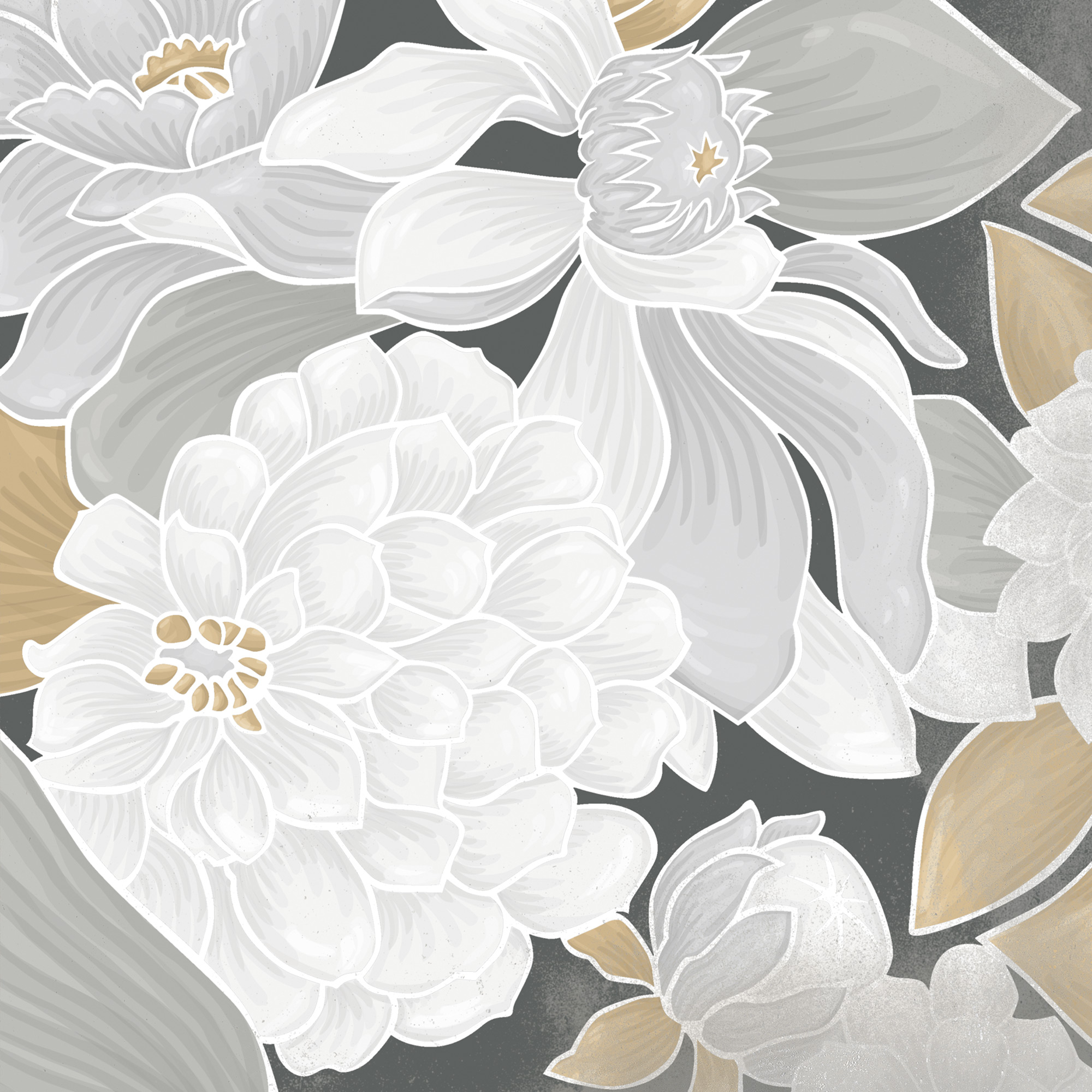 Flore Gris 20x20 (микс) VIVES