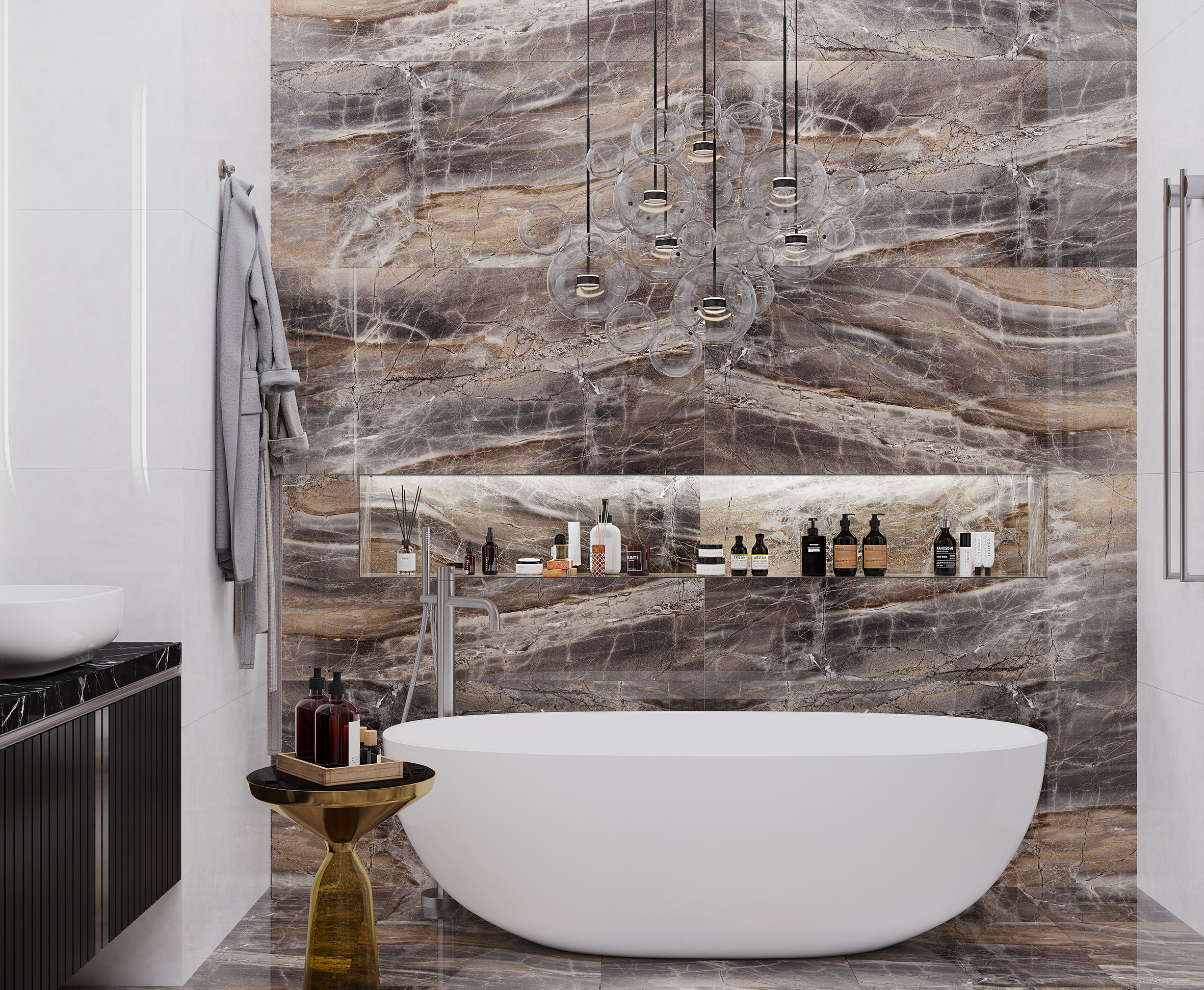 Electra Brown Полированный 60x60 Laparet