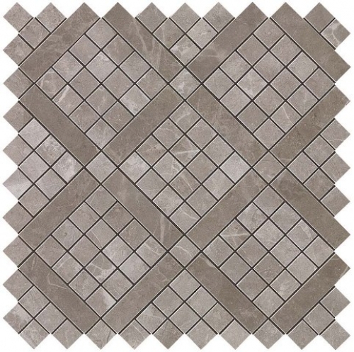 9MVD Marvel Grey Fleury Diagonal Mosaic 30.5x30.5 Atlas Concorde