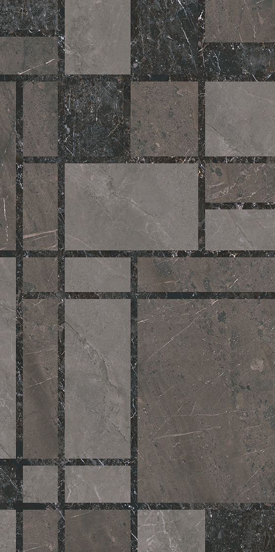 KMD3STA130BR Декор Марсель микс тёмный глянцевый обрезной 60x119,5x0,9 Kerama Marazzi фото 3