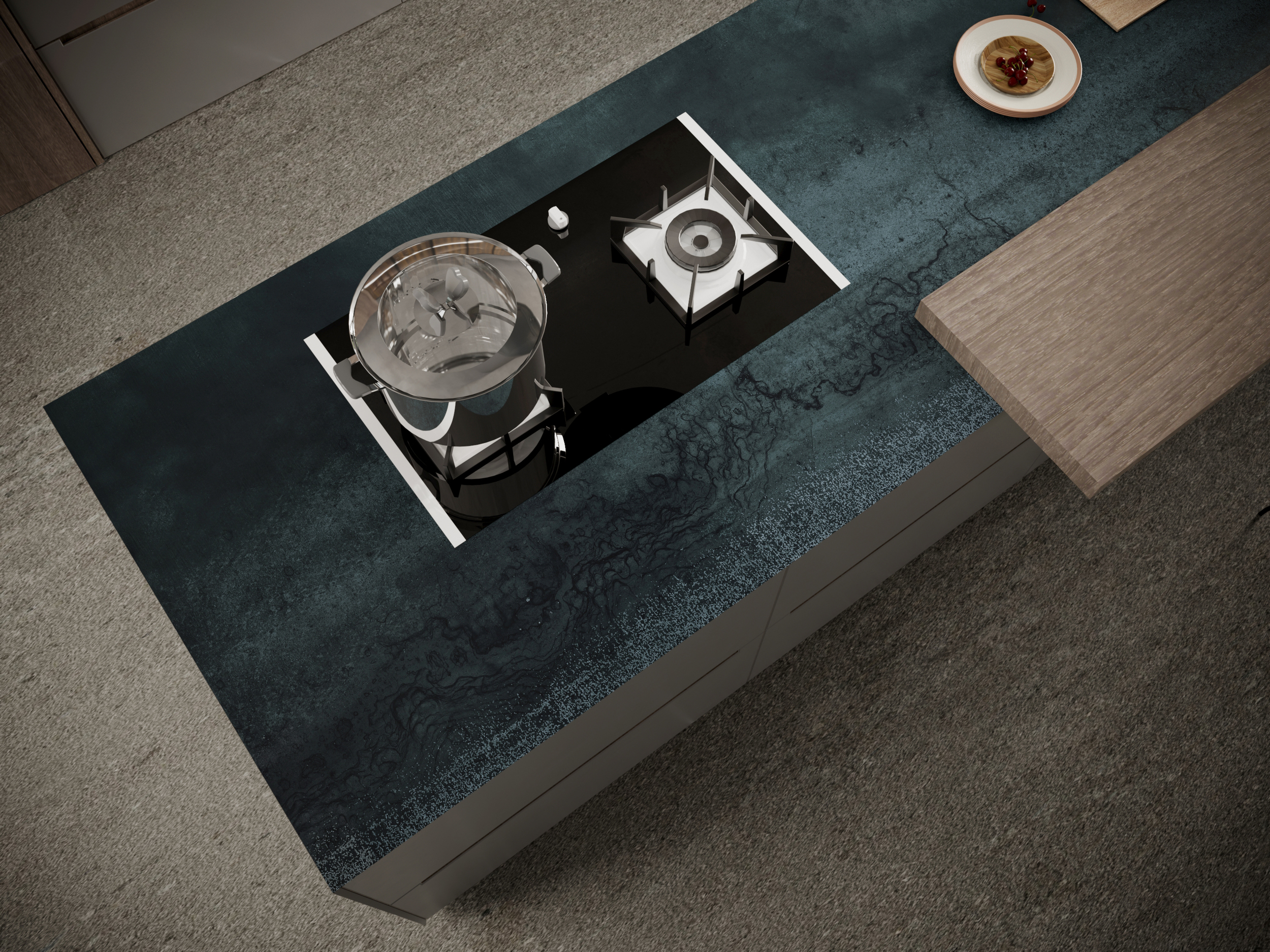 Titanium Brown Спеченный камень 1200x2700x3 Delfone фото 6