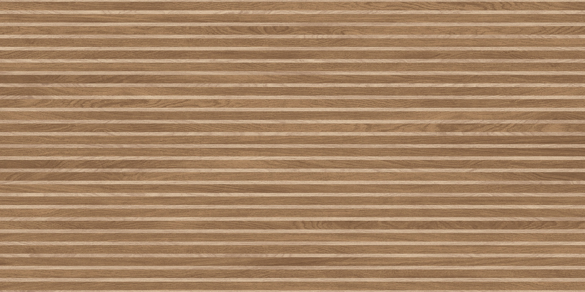 Wood Canarium Almond Stripes тёмно-бежевый матовый карвинг 60х120 Laparet