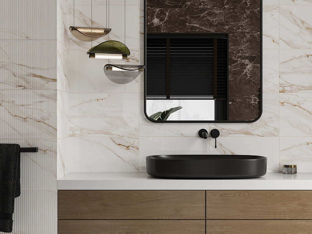 010100001555 Капелла белый низ 02 25x40 Gracia Ceramica фото 15