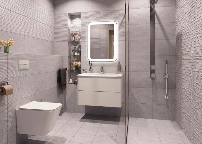 F Rockberry Beige 30x30 Cube Ceramica