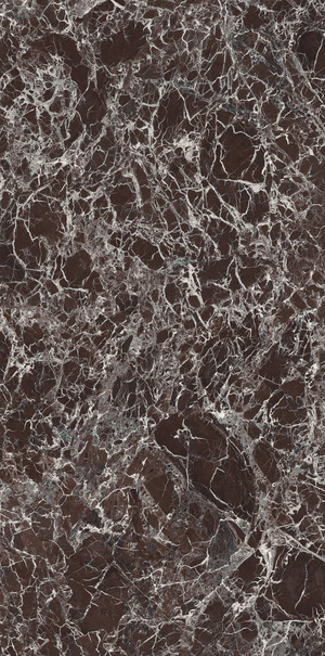 UM6L300673 ROSSO IMPERIALE Lucidato Shiny 6mm 300x150 Ariostea