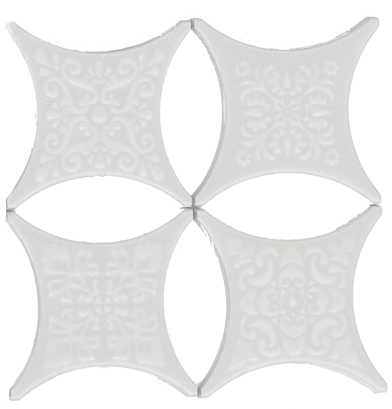 Estrella Set Core Blanco 6.7x6.7 микс Absolut Keramika