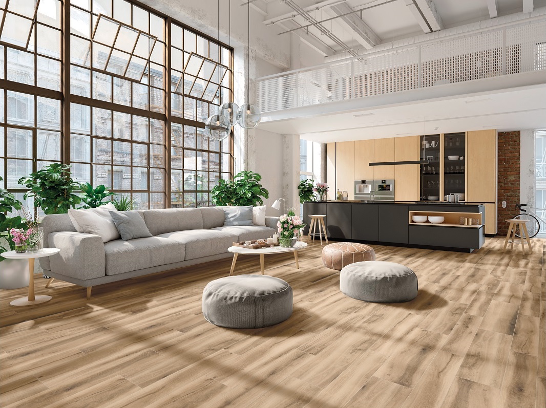 120KI028 Hollywood Walnut Rett R10 20х120 La Fenice