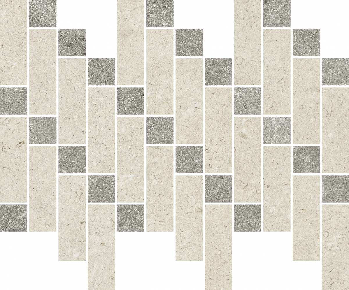 620110000259 Аура Стоун Уайт Мозаика Хэритэйдж 37.9x31.6 Italon