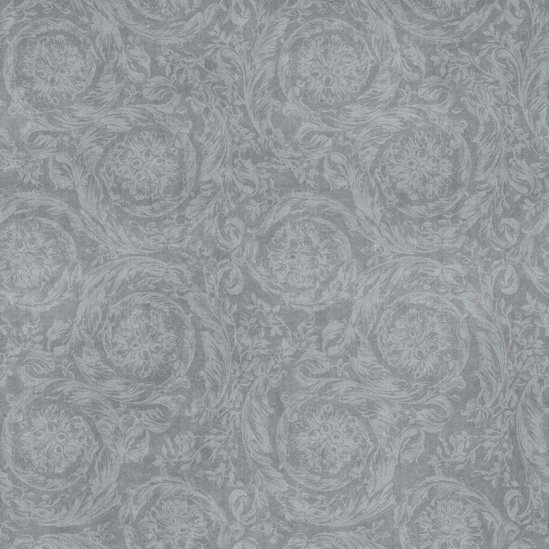 0021766 Barocco Velvet Light Blue Nat Rett 120x120 Versace (Gardenia Orchidea)