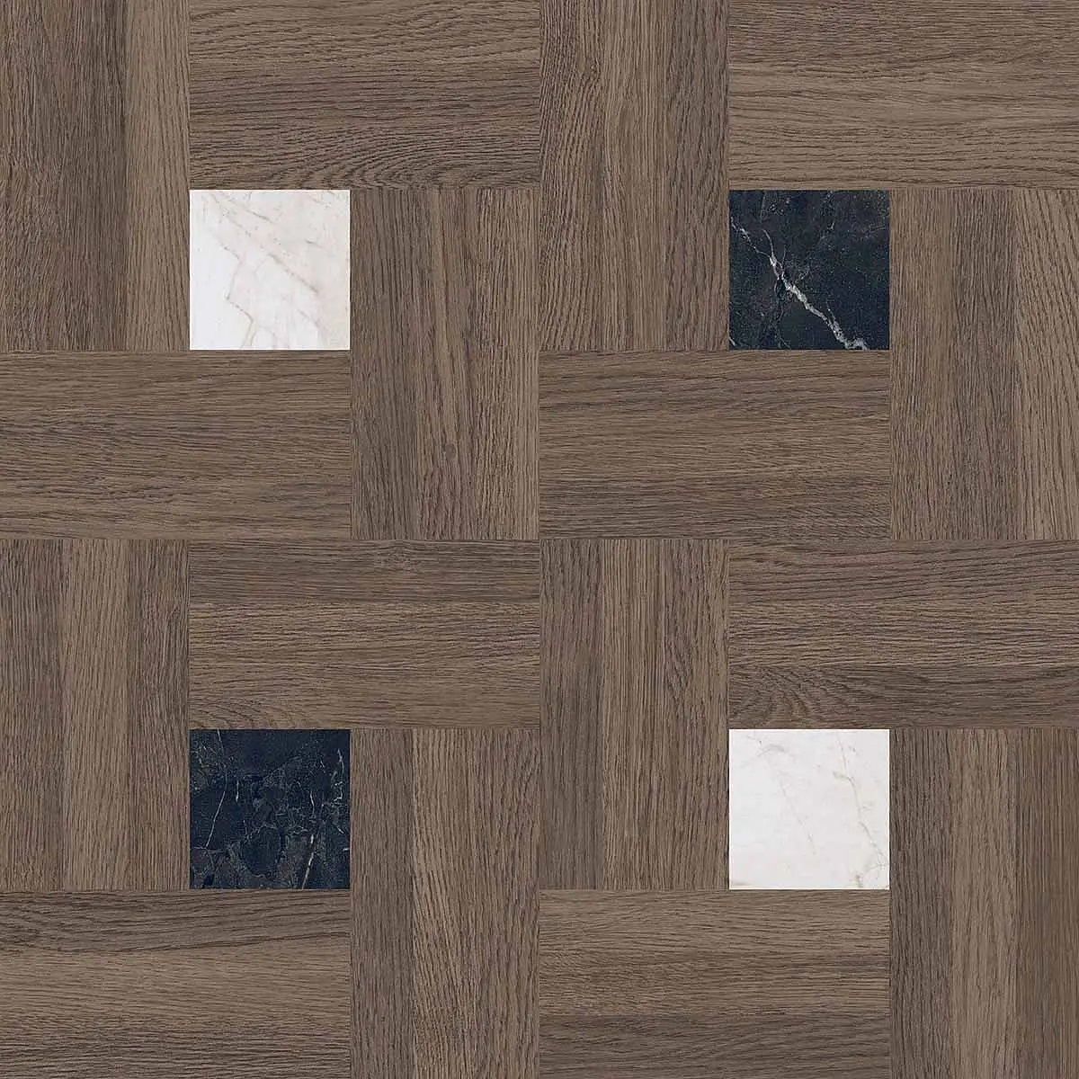 PF60020119 Leatherwood Chesterfield Ebony Nat 3D Rett 8.5mm 60x60 Versace (Gardenia Orchidea) фото 4