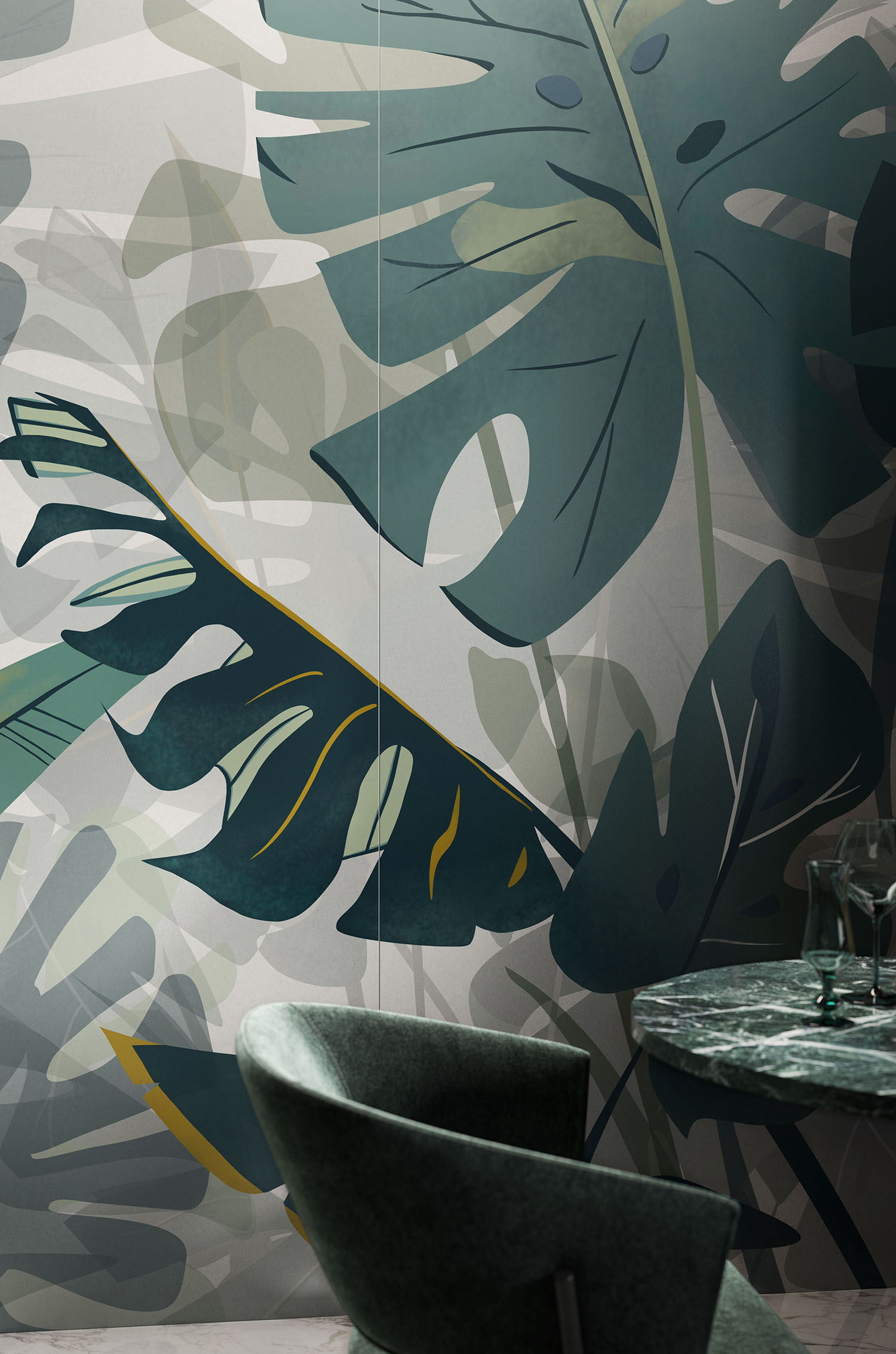 Wonderwall Silver Leaf Natural 3.5 mm 100x300 Kerlite фото 13