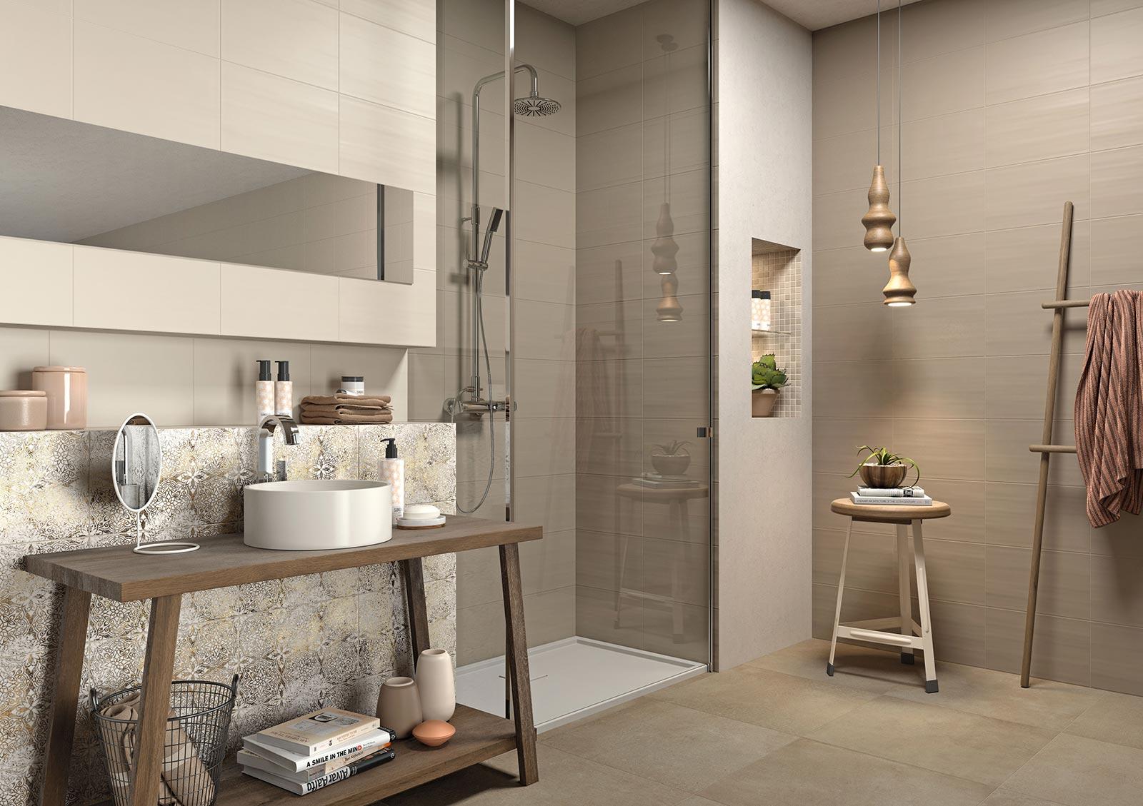 M01S Neutral Taupe Struttura Tide 3D 25x38 MARAZZI Italy