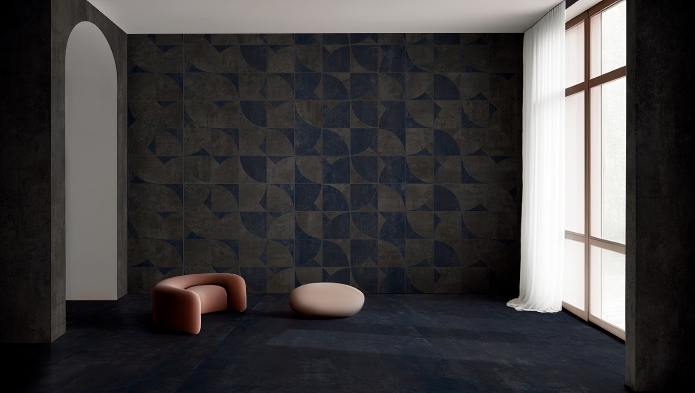 143043 Steel Argento Sat/Ret 8mm 60x120 Tagina Ceramiche