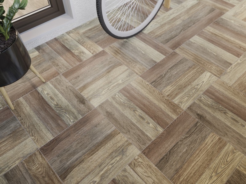 A15996 Woodstory многоцветный рельеф 42x42 Cersanit