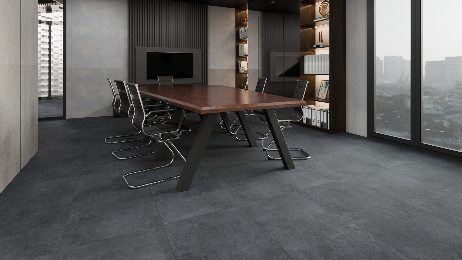 PT60F7033 Urban Black Matt 600х600х9 Protiles