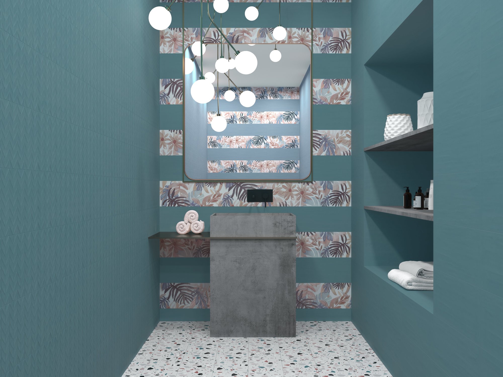 A034972 ARTS BLUE 20X50 Ape Ceramica