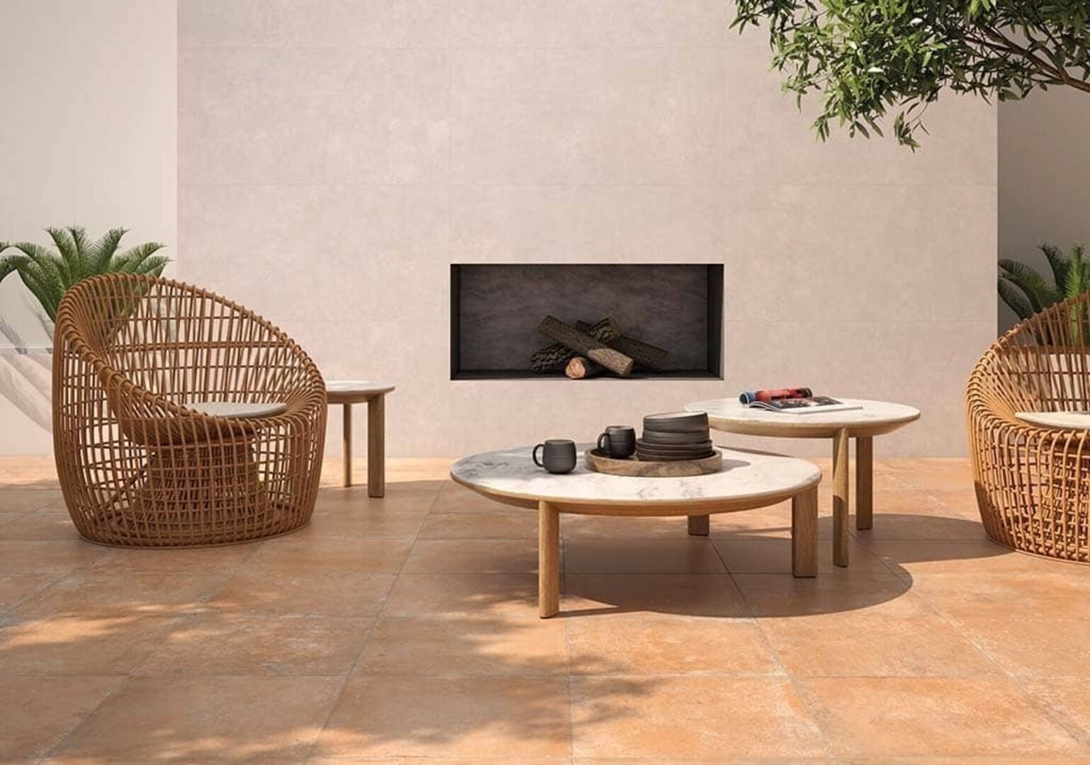 Terracotta Grey 45x45 Geotiles