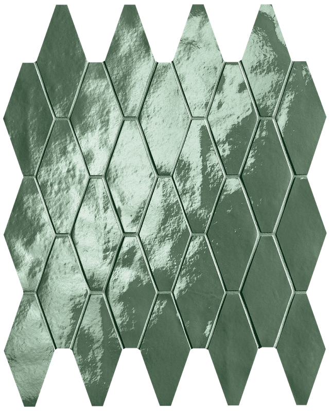 fRXF Glim Salvia Rombi Mosaico Brillante 31x35,5 FAP Ceramiche