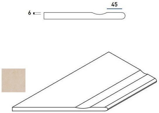 620090000398 Magnesio Bordo Svasato Round SX 30x60 Italon