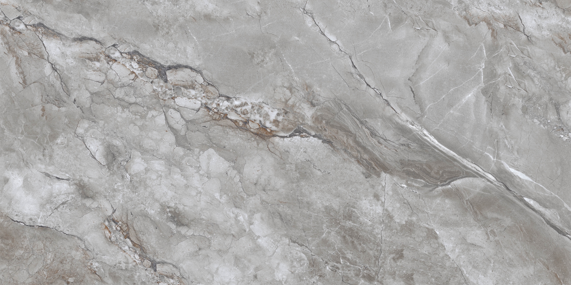 Suzlo Grey Glossy 60x120 Eurotile Ceramica