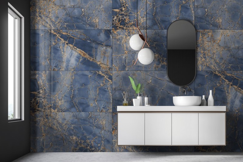 Nabro Gold Blue High Glossy 60x120 Italica Tiles