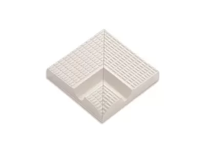 30200 Внутренний угол поручня с сетчатой поверхностью Unglazed 12,5х12,5 Serapool