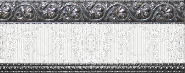 Cenefa Alba Platino 10x25 Azulejo Espanol