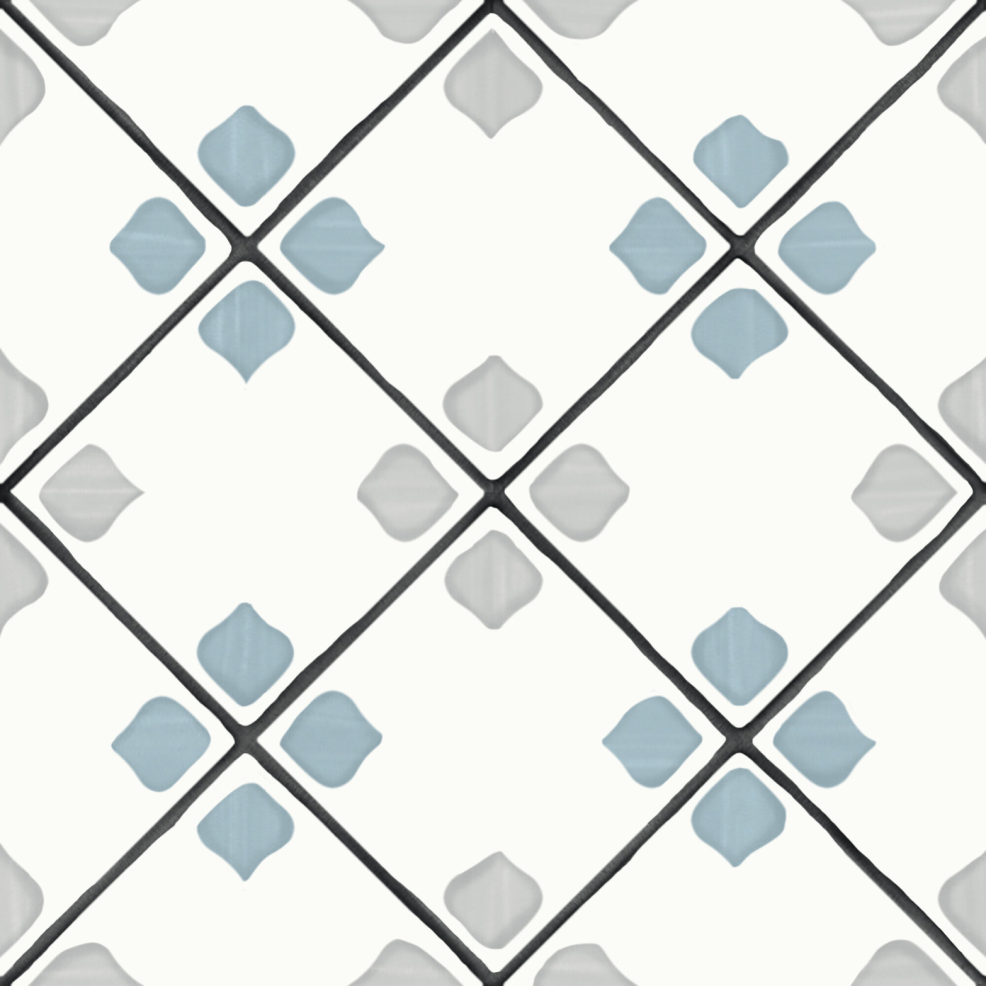 31083 Tanger Silver Rhomb 12.3x12.3 Harmony фото 3