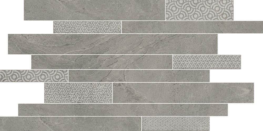 SBM010/SG458420 Ламелла серый мозаичный 50,2x25x8,5 Kerama Marazzi