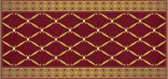 CENEFA DELIS BURDEOS GOLD 20*10 Ape Ceramica