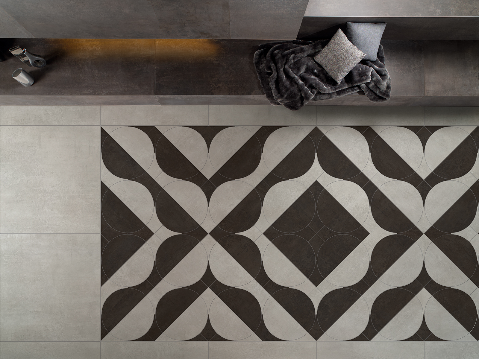 143051 Steel Jacquard Iridio Sat/Ret 8mm 60x120 Tagina Ceramiche